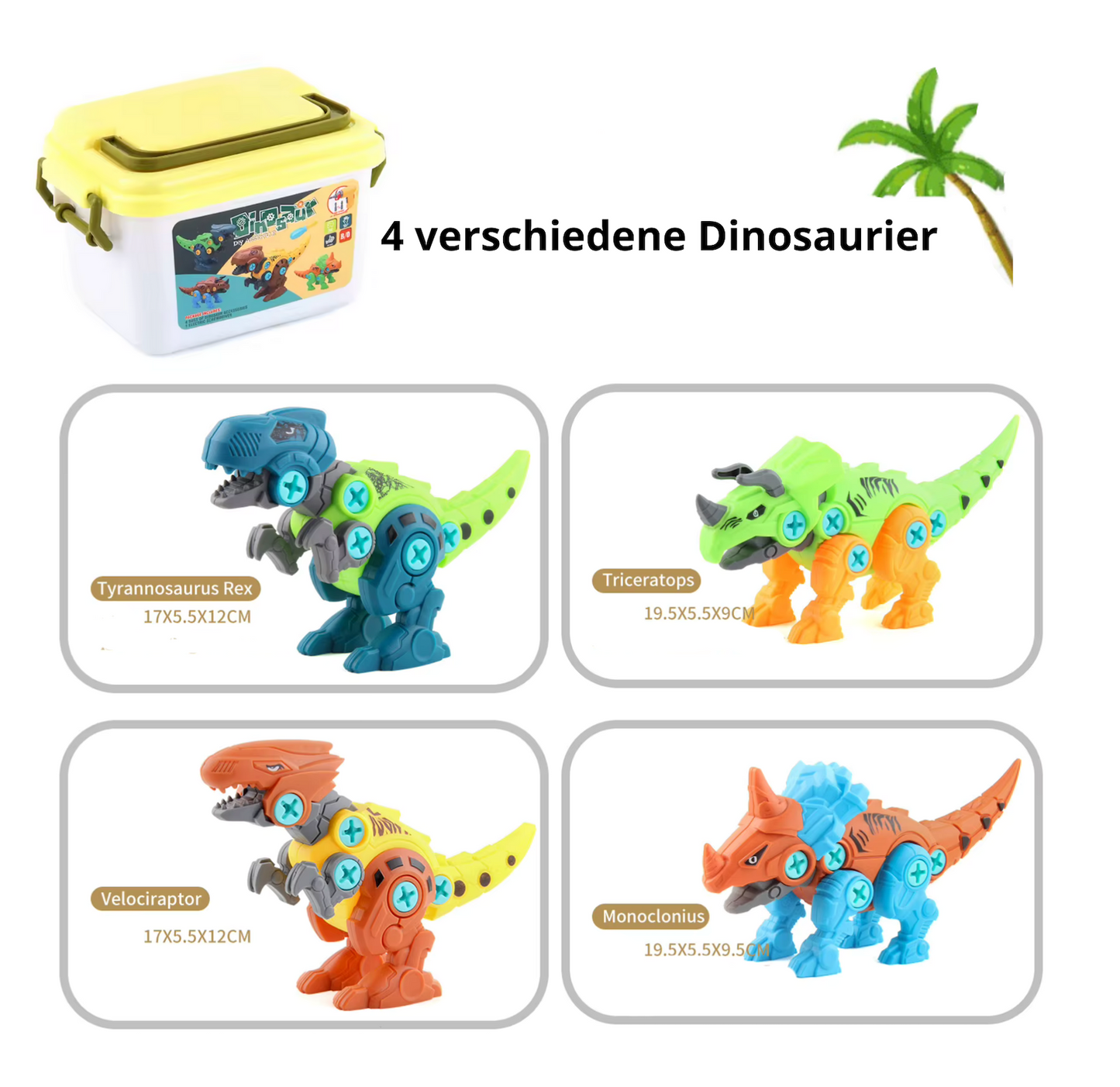 Dinobolt™- Dinosaurier-Bauspielzeug